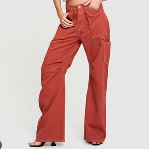 Lioness Miami Vice Pants RED NWT Size L